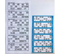 12000 EXTRA LARGE BINGO FLYERS - BINGO TICKETS FOR VISUALLY IMPAIRED - WHITE