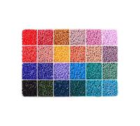 12000 Fuse Beads 2.6mm 24 Multicolour Iron Pixel Art Beads Craft Kit Kids DIY Activity Birthday Christmas Gift Set (Black, 19 * 13 * 2)