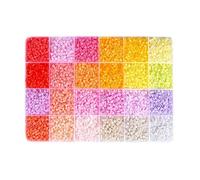 12000 Fuse Beads 2.6mm 24 Multicolour Iron Pixel Art Beads Craft Kit Kids DIY Activity Birthday Christmas Gift Set (BI, 19 * 13 * 2)