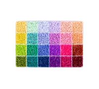 12000 Fuse Beads 2.6mm 24 Multicolour Iron Pixel Art Beads Craft Kit Kids DIY Activity Birthday Christmas Gift Set (BC, 19 * 13 * 2)