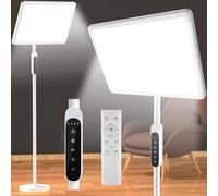 12000 Lux Solar Lamp, Full Spectrum Solar Light Lamp, Adjustable Height Floor Lamp, Remote Control, 4 Color Temperature, 5 Brightness, 4 Timers, Office Use in