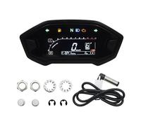 12000 RPM Universal Motorcycle Adjustable Speedometer Optional Backlight Digital Odemeter Tachometer For 1 2 4 Cylinder