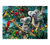 12000206 - Koalas in a Tree - 500 pieces jigsaw puzzle - Puzzle for adults and kids age 12 years up, animal puzzle