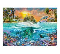12000887 - Underwater Island - 1000 pieces jigsaw puzzle - Puzzle for adults and kids age 14 years up, Underwater jigsaw puzzle
