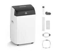 12000BTU Portable Air Conditioning Unit, 5-in-1 Mobile AC Heater 11000BTU, Cooling, Dehumidifier, Sleep & Quiet Mode, 24H Timer, 3 Fan Speeds - Remote Control for Rooms up to 550sq.ft