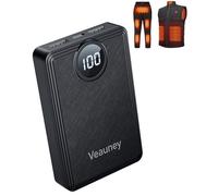 12000mAh Heated Vest Battery Pack, 5V 2A Power Bank for Heated Vest with LED Display, Rechargeable Heated Jacket Battery Pack, Pocket Size 5V Battery Pack for Heated Vest/Clothing/Blankets/Seat