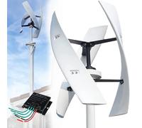 12000W Vertical Wind Turbine Generator Kit - 12V/24V/48V/220V, 3-Blade Design with Controller for Home & Boat Energy Solutions, Renewable Energy Source