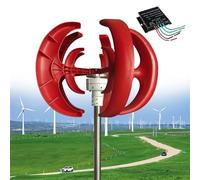 12000W Wind Turbine Generator - 12V/24V/48V Vertical 5-Blade AC Permanent Magnet Kit with Controller for Hybrid Wind Solar Systems - Efficient Renewable Energy Solution