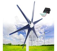 12000W Wind Turbine Generator Kit for Home, 12V/24V/48V Wind Power System, Low Start-Up Speed Free-Energy Industrial Windmill Generator