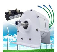 12000W Wind Turbine Generator - Permanent Magnet 3 Phase Gearless Water Turbine with DC Controller for Low RPM 12V, 24V, 48V Power Solutions