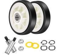 12001541 303373K 2pcs Dryer Drum Support Roller Kit Replacement Part Compatible with Maytag & Crosley Dryers 303373 12001541VP
