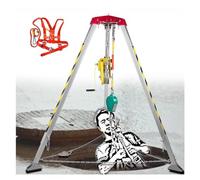 1200Lbs 1800Lbs 2600Lbs Winch Tr with Teles Legs & Safe Harness - Fall Protect Kit for Confined Spaces Sewa Wells & Cable Trenches & Reliable