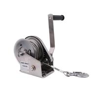 1200LBS 304 Stainless Steel Self-Locking Winch 10m Wire Rope/Hook Two Way Brake