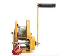 1200Lbs Self-Locking Stainless Steel Hand Winch Boat Anchor Winch for Trucks & Cars Manual Hoist Wireless Operation Heavy-Duty Lifting Tool