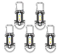 1200LM Super Bright Mini Keychain Flashlight, 2025 Ultra-Bright LED Keychain Flashlight,Portable LED Work Light Keychain Pendant,Mini Flashlight with Power Bank (5Pcs)