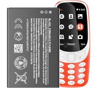 [1200mAh] BL-4UL Battery Compatible for Nokia 3310, 3.7V Replacement Batteries are suitable for 3310 TA-1036, 225 RM-1011 RM-1126 RM-1012 Battery