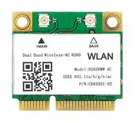 1200Mbps Network Card 8260Hmw Ac 2.4G+5G Mini Pci-E Card 4.2 Bluetooth Wifi Card 802.11Ac 867Mbps for Laptop/Computers