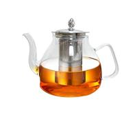 1200ml/40.5oz Glass Teapot with Infuser Heat-Resistant Borosilicate Glass Tea Pot for Loose Leaf Transparent Tea Kettle with Strainer for Tea Maker