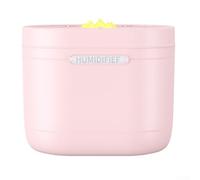 1200mL Air Humidifier, Ultra-Quiet Room Air Humidifier, Portable Air Purifier with Colorful LED Night Light, Waterless Automatic Shut-Off for Kids Room(Pink)