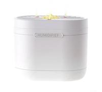 1200mL Air Humidifier, Ultra-Quiet Room Air Humidifier, Portable Air Purifier with Colorful LED Night Light, Waterless Automatic Shut-Off for Kids Room(White)