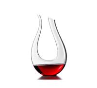 1200ml Luxurious Crystal Glass U-shaped Horn Wine Decanter Wine Pourer Red Wine Carafe Aerator