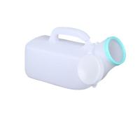 1200ml Male Urinal Bottle,Reusable Urinal Pee Bottle for Men with Lid,Portable Pee Bottle,Lightweight, Secure Cap, Measuring Scale, Easy Grip Handle, Medical Grade Plastic,Easy to Use (White)