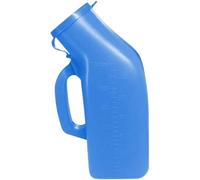 1200ml Portable Urinal for Men & Elderly - Glow-in-The-Dark Lid, Screw Cap, Travel-Friendly Male Urine Bottle (Blue)