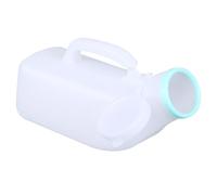1200ml Portable Urinal for Men,Large Capacity Urine Bottle with Lid, Easy-to-Use Pee Bottle for Elderly, Travel & Night Use, Clear Measurement Markings, Anti-Spill Design, Durable with Handle(White）