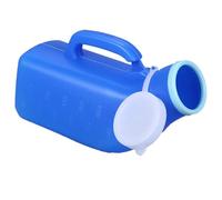 1200ml Portable Urinal for Men,Large Capacity Urine Bottle with Lid, Easy-to-Use Pee Bottle for Elderly, Travel & Night Use, Clear Measurement Markings, Anti-Spill Design, Durable with Handle(Blue）