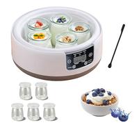 1200ml Probiotic Yogurt Maker with 5 Pcs Glass Jars Yogurt Making Machine with LED Display & 42H Timer, Electric Yoghurt Maker for Homemade Yogurt Natto Rice Wine Fermentation