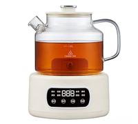 1200Ml Smart Electric Kettle, 600W Glass Electric Kettle with 8 Functions, 24-Hour Reservation Adjustable from 40°C To 90°C Glass Stew Pot for Tea, Hot Water Office & Home
