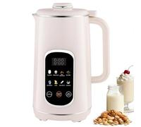 1200ML Soy Milk Maker, Automatic Nut Milk Machine with 12-Hour Smart Timer & 8 Functions, Low-Noise Operation, 12-Blade Blender, Electric Soymilk Machine for Almond/Oat/Coconut/Soy