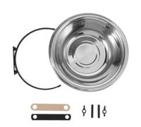 1200ml Stainless Steel PET Feeding Bowl Hanging for Dog Cat | Dishwasher Safe, Easy Installation, Holds Food or Water, Silver Finish, Cage Hanging Use