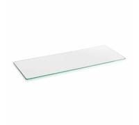 1200mm x 350mm x 6mm-Clear Tempered Glass Shelf Panel Storage Sheet Shelving Display Bathroom Shelves