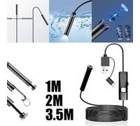 1200P HD Borescope Camera with 5 5MM Probe, 6 LED Adjustable Lighting, IP65 Waterproof Tool (350CM)