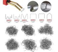 1200pcs Hot Staples for Plastic Welding, Car Bumper Repair | Plastic Welding Staples Kit,Car Bumper Repair Pins,Hot Stapler Refills Assorted,Stainless Steel