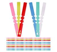 1200pcs Waterproof PVC Planting Tags for Trees and Stems, Day | Ring-style Design, Smooth Writing Surface, Bright Visible Colour Sorting for Nurseries, Greenhouse Inventory