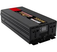 1200W/1600W/2000W/2500W/3000W/4000W/5000W/6000W/8000W Pure Sine Wave Inverter DC 12V/24V/48V/60V/72V to AC 110V 120V/220V 230V for Outdoor,Power Outage with 2 AC outlets(3000W,24Vto110V)