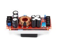 1200W DC DC Boost Converter Step Up Power Supply Module Constant Current LED Driver with Heat Sink and Cooling Fan for Solar Panels High Power Equipment
