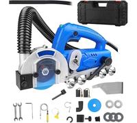 1200w Electric Tile Joint Cleaning Machine, 9000r/Min Household Tiles Gaps Crevice Cleaner,Dustless Porcelain Floor Tile Seam Cleaner with Automatic Water Blower Device