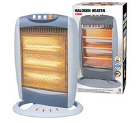 1200W Halogen Heater Instant Heat Winter Oscillating 3 Bars Home Office
