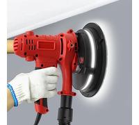 1200W Handheld Drywall Plaster Sander Dustless 1200-2500 RPM w/LED Lighting Portable Wall Sander 220V Electric w/Dust Collection Bag+6*Sandpapers