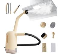 1200W Handheld Steam Cleaner Portable Steam Cleaners with 300ml Water Tank Hand Held Steam Cleaner for Multi-Surface Stain Removal, 8 Accessories, Safety Lock for Carpet Floor Bathroom Windows