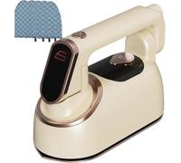 1200W Handheld Steam Iron with 140ml Tank and Rapid 25s Preheat | Ceramic soleplate, foldable handle, digital display. Dry and wet modes, 25g/min steam. For travel and home.