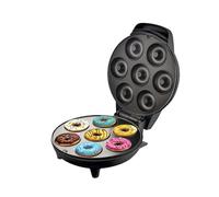 1200w High-power Electric Donut Machine Home Multi-functional Automatic Heating Egg Cake Bread Baking Breakfast Easy To Clean(Black)