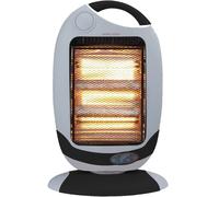 Lloytron 3 Bar Halogen Heater, Small, 1200 Watt, Grey (F2106GR)
