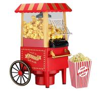 1200W Popcorn Machine, Lightweight and Convenient, One-Touch Start, Homemade Fresh Popcorn in Under 3 Minutes, Non-Stick Sugar Tray, Food-Grade Material for Movie Nights/Sleepovers/Kids Parties