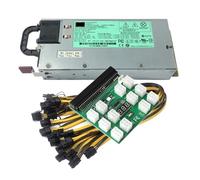 1200W PSU Server Power Supply HSTNS-PL11 490594-001 438203-001 For DL580 G6 G7 PCI-E Breakout Board 6Pin Cable