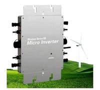 1200W Solar Micro-Inverter, IP65 Waterproof Grid-Connected Design, Self-Cooling with Automatic Power Inverter Identification, AC Output for Efficient Energy Conversion