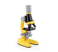 1200X Zoom Microscope Biology Lab LED School Science Experiment Kit Education Scientific Coarse And Fine Focus(Yellow)